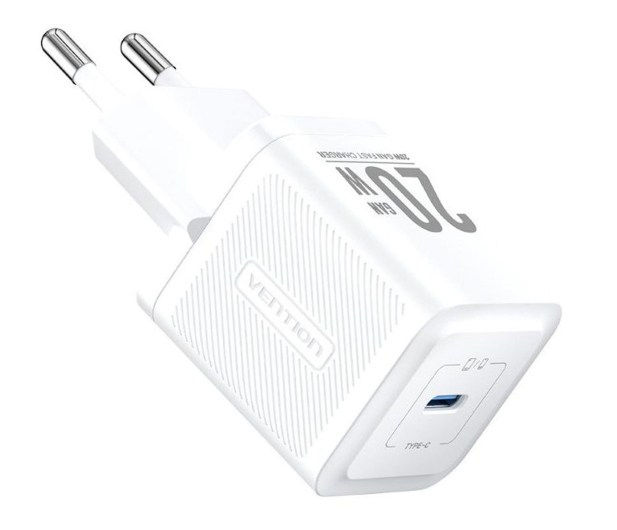 Vention Ładowarka USB-C 20W GaN biała - 1543398 - zdjęcie